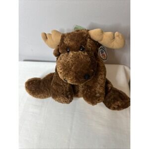 Mary Meyer Milty Moose Plush‎ Flip Flops Stuffed Animal Toy Brown 12" Lovey